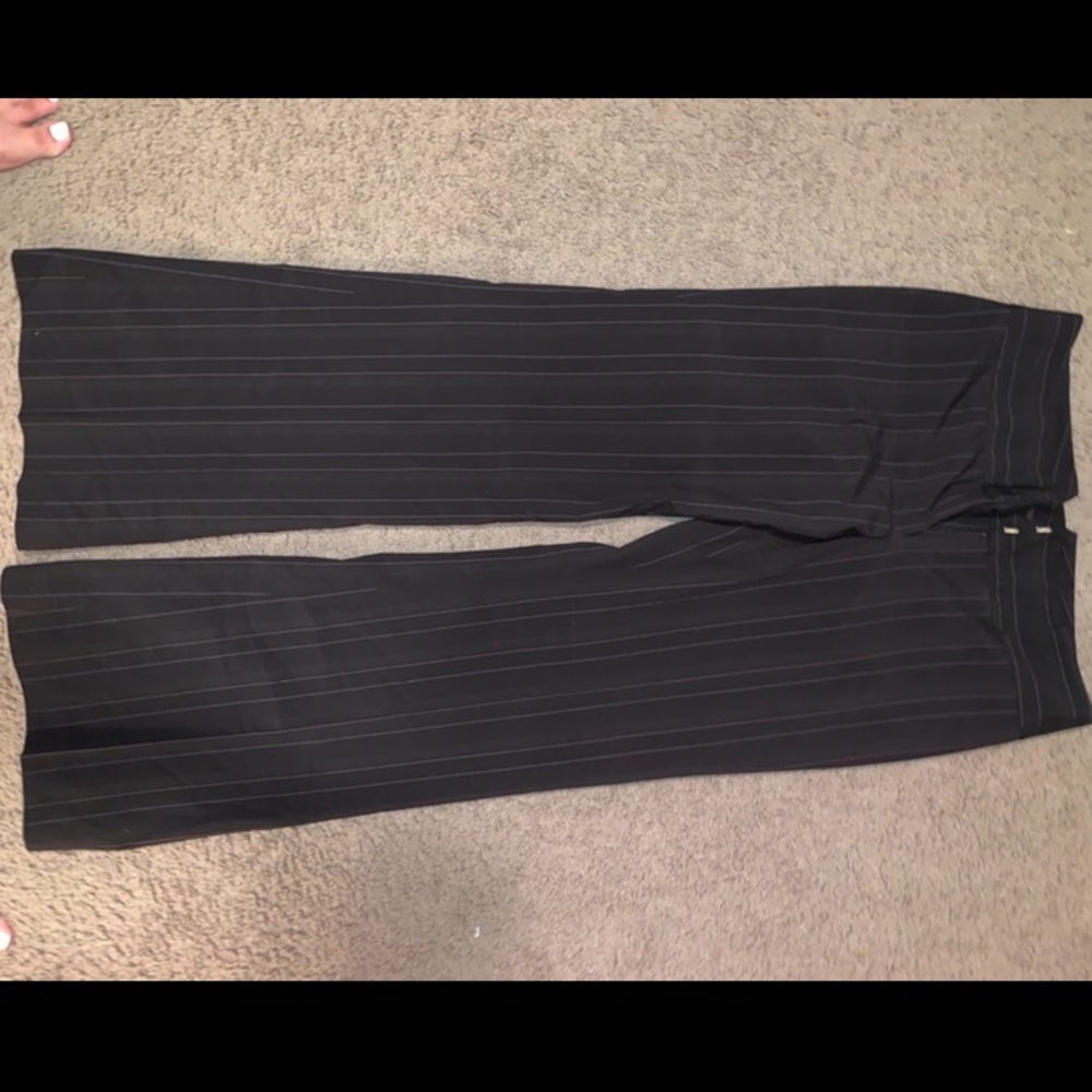 Kenneth Cole. Black suit pants with subtle stripes